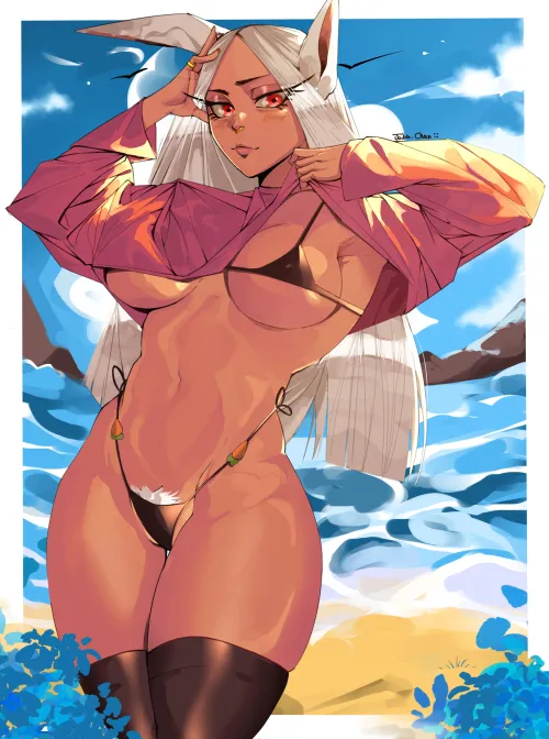 Thumbnail Mirko Art by CalmBunch7620 | Dive into the BokuNoEroAcademia World