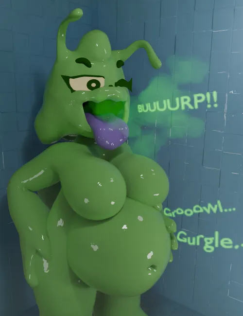 Thumbnail Gassy Full Slug Tummy: Dive into Silly-Roll-5885's Creation | Vore