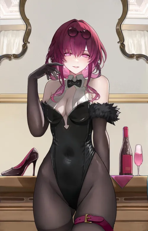Thumbnail Kafka Honkai Star Rail Illustration in the animebodysuits Category