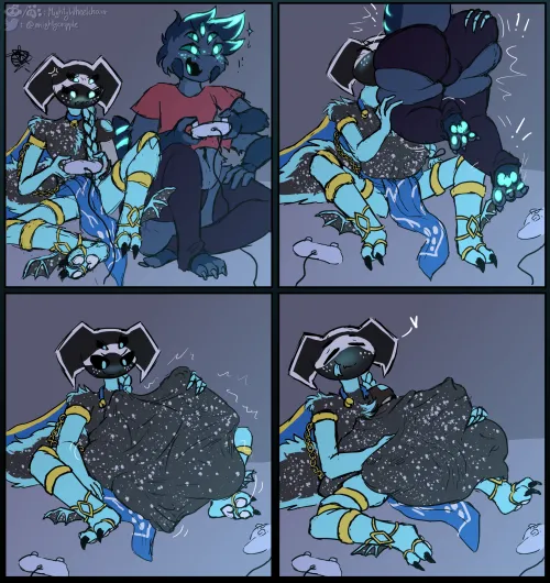 Thumbnail A Gaming Session Gone Wrong! OC by MightyWheelchair | Vore