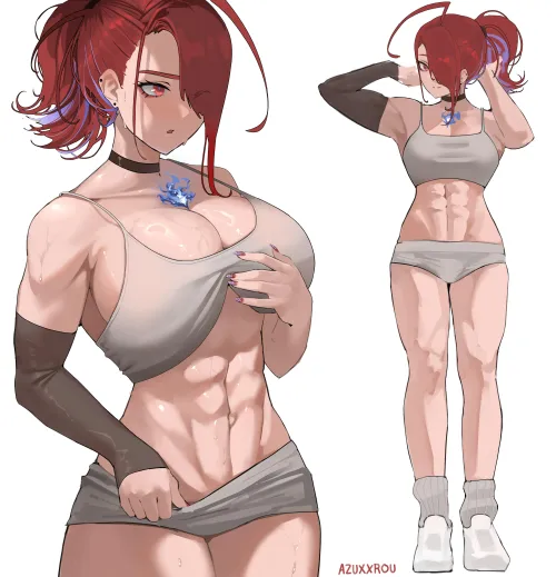 Thumbnail A Buff Bloodflame Azuxxrou Hololive Experience - Throwawheylmao | fitdrawngirls