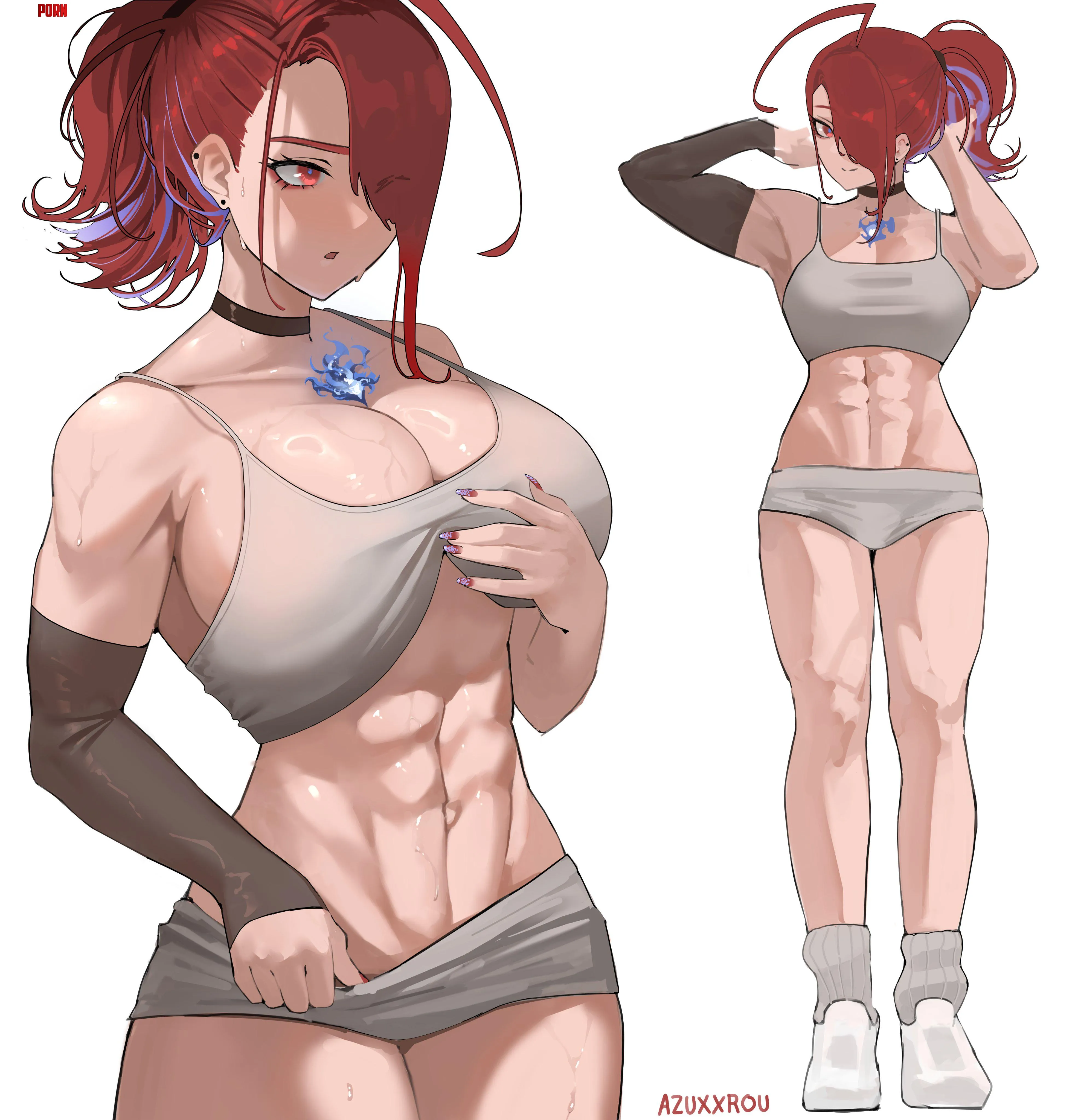 Buff Bloodflame Azuxxrou Hololive by Throwawheylmao