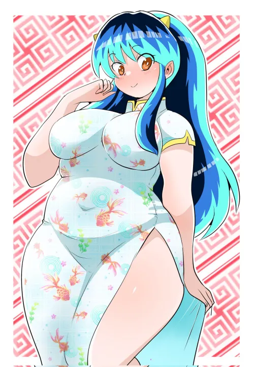 Thumbnail Lum in a Chinese Dress by LafterMastr | BigAnimeTiddies