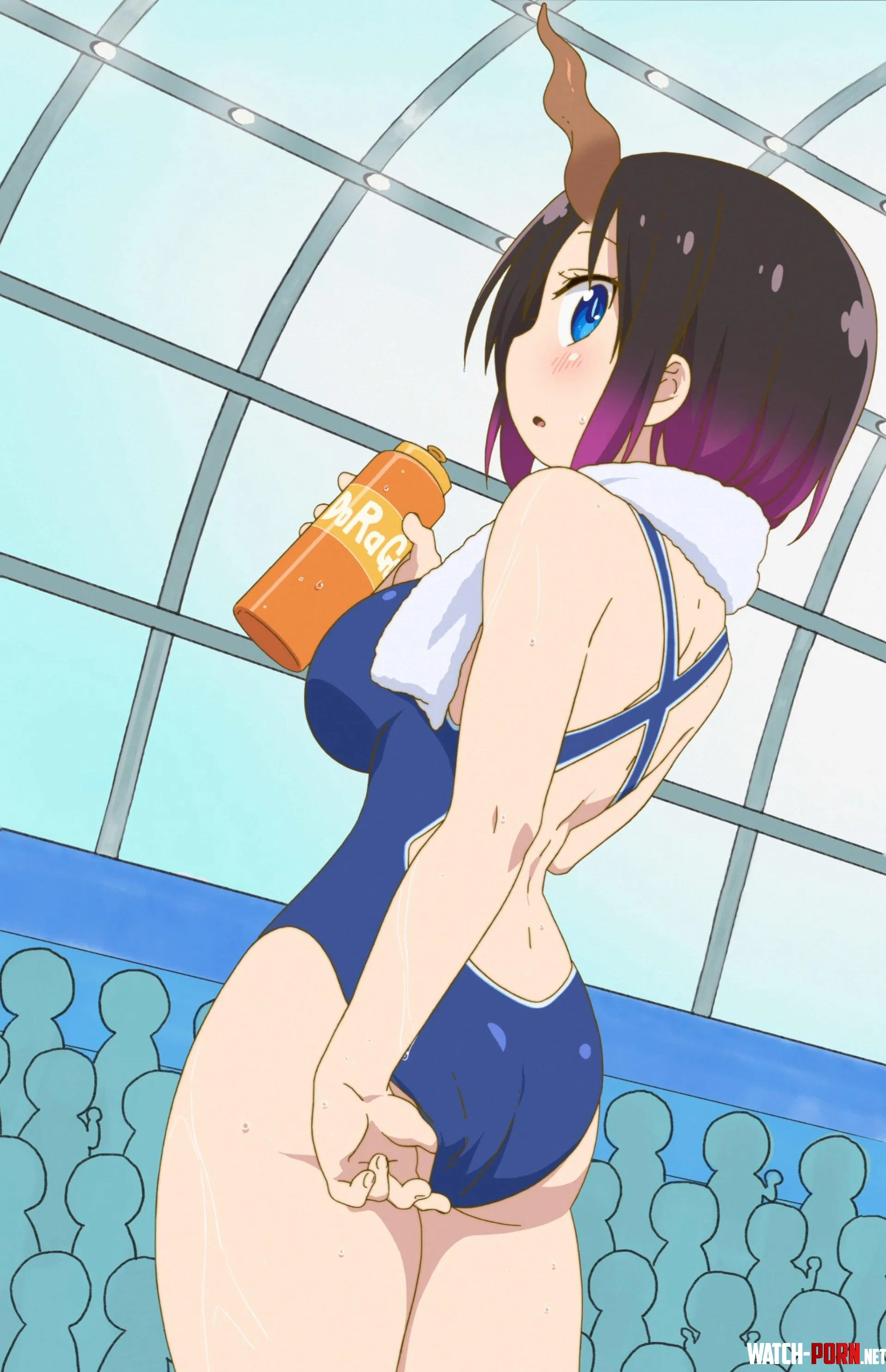 Elma in a competition swimsuit Kobayashisan Chi no Maid Dragon by No-Singer-9963