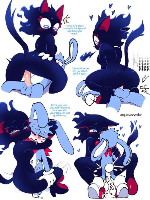 Thumbnail Cinder and Rush by Quavernsfw | SonicPorn Category