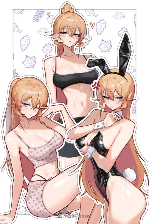 Thumbnail Nakiri Erina's Allure in Sensual Images on the ecchi Category