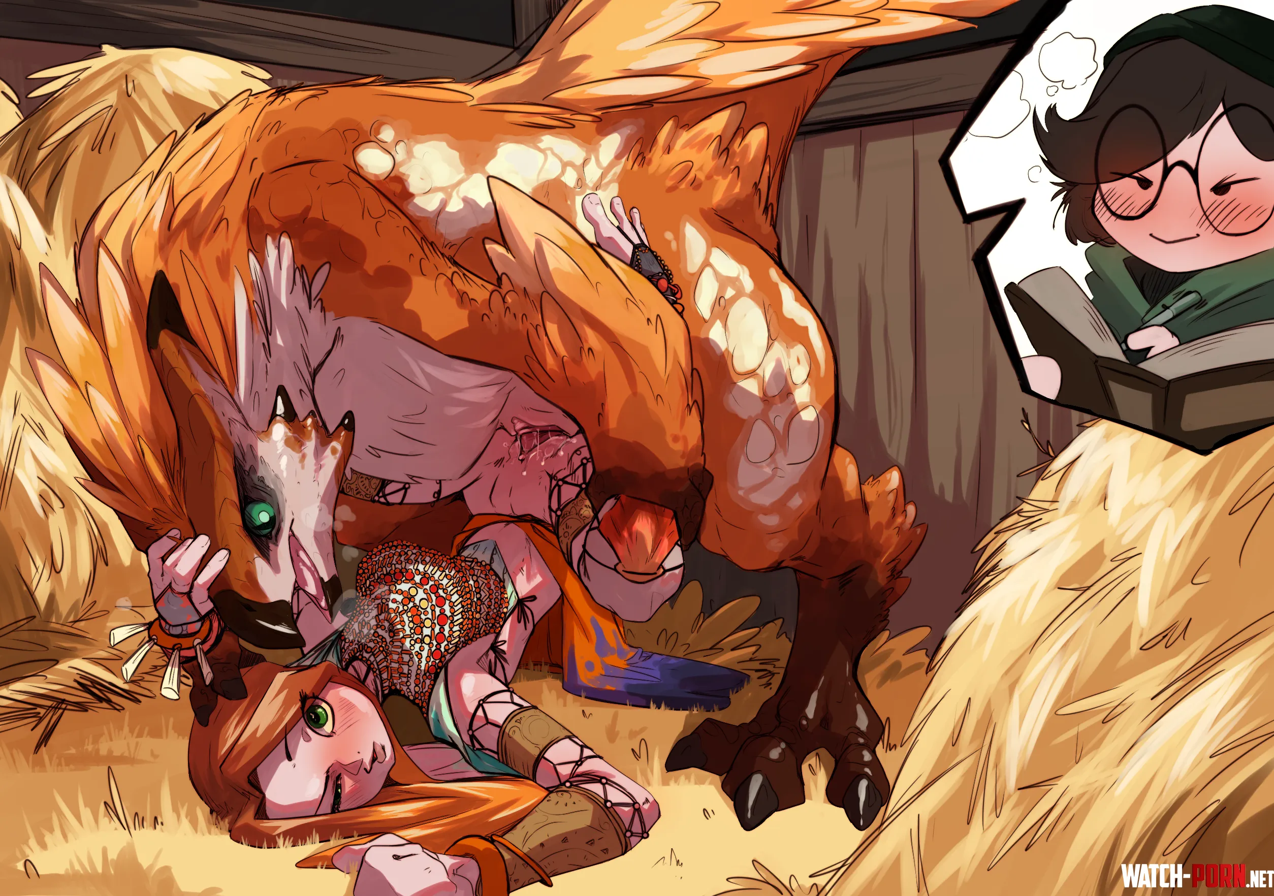 Chalk Outline Alma take note of every detail Monster Hunter by juan23_98
