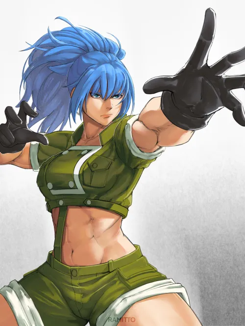 Thumbnail TheTMoneyMan Showcases Leona Heidern by Ramitto003 in Fitdrawngirls