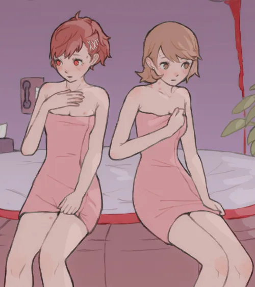 Thumbnail Kotone and Yukari Love Hotel Stay: Persona 3 Yuri Tale