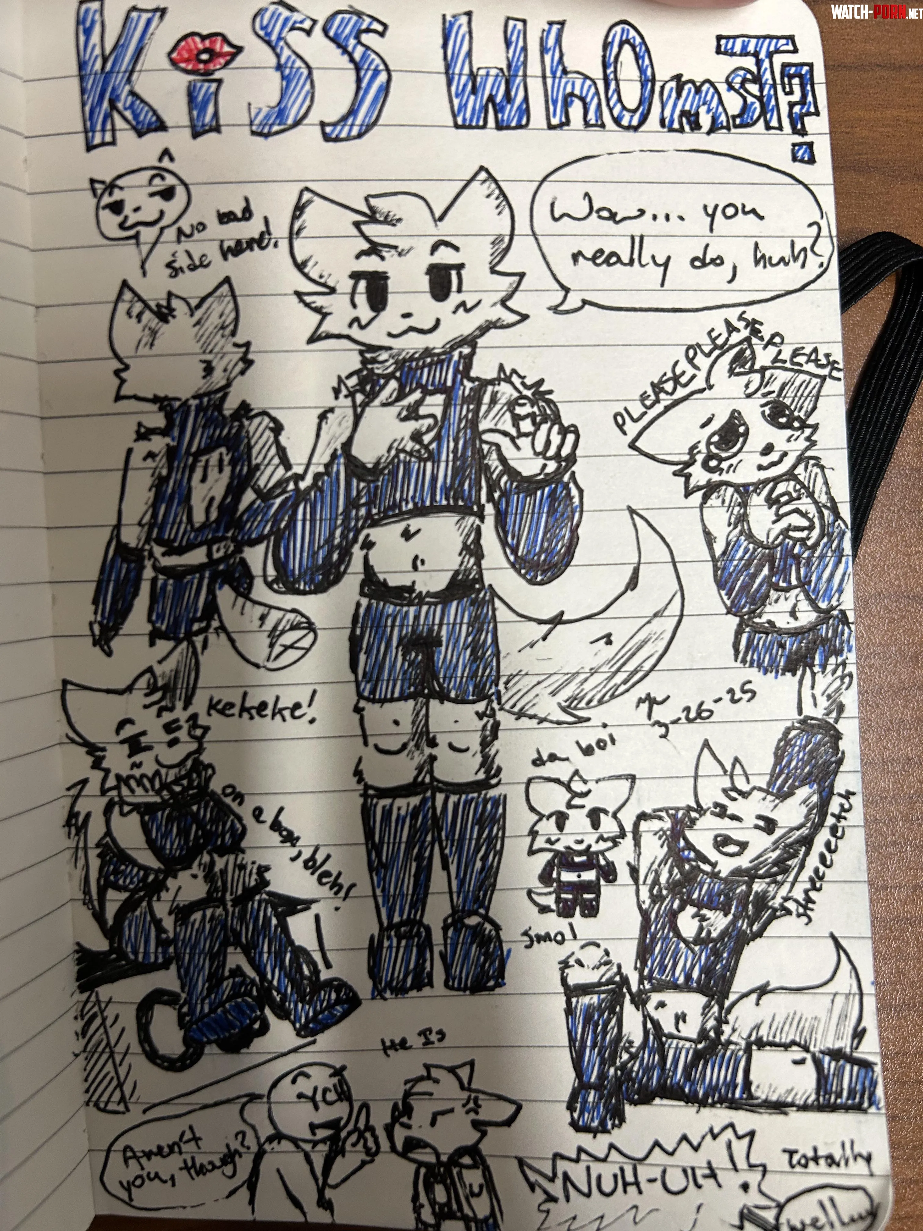 Kiss Whomst OC Doodle by me by Mvcool_Player