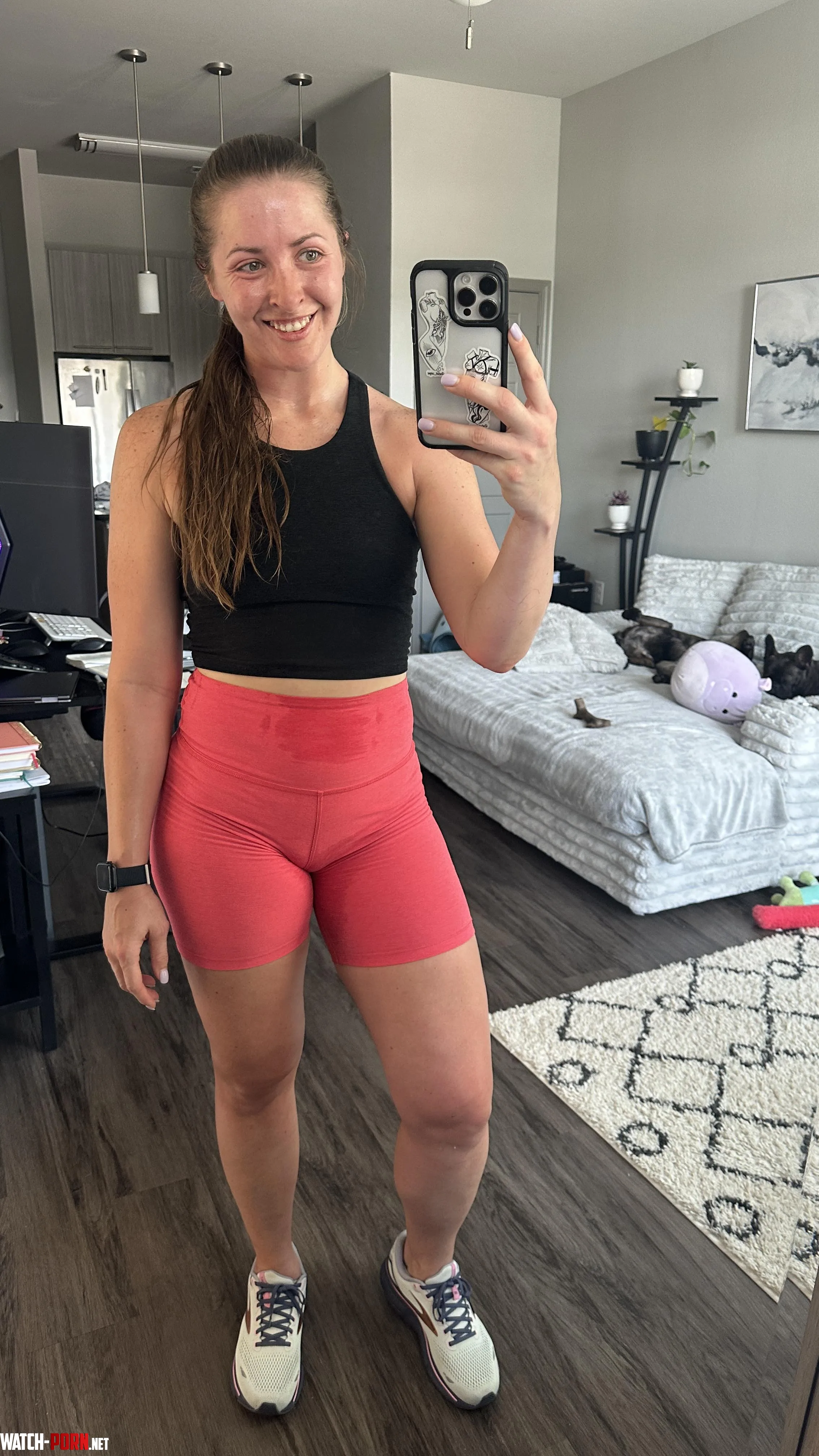 all smiles after my run by cumwcourt