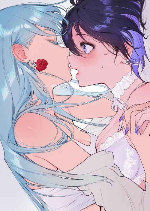 Thumbnail Fujin & Jun Kiss OC: Dive into Yuri Romance
