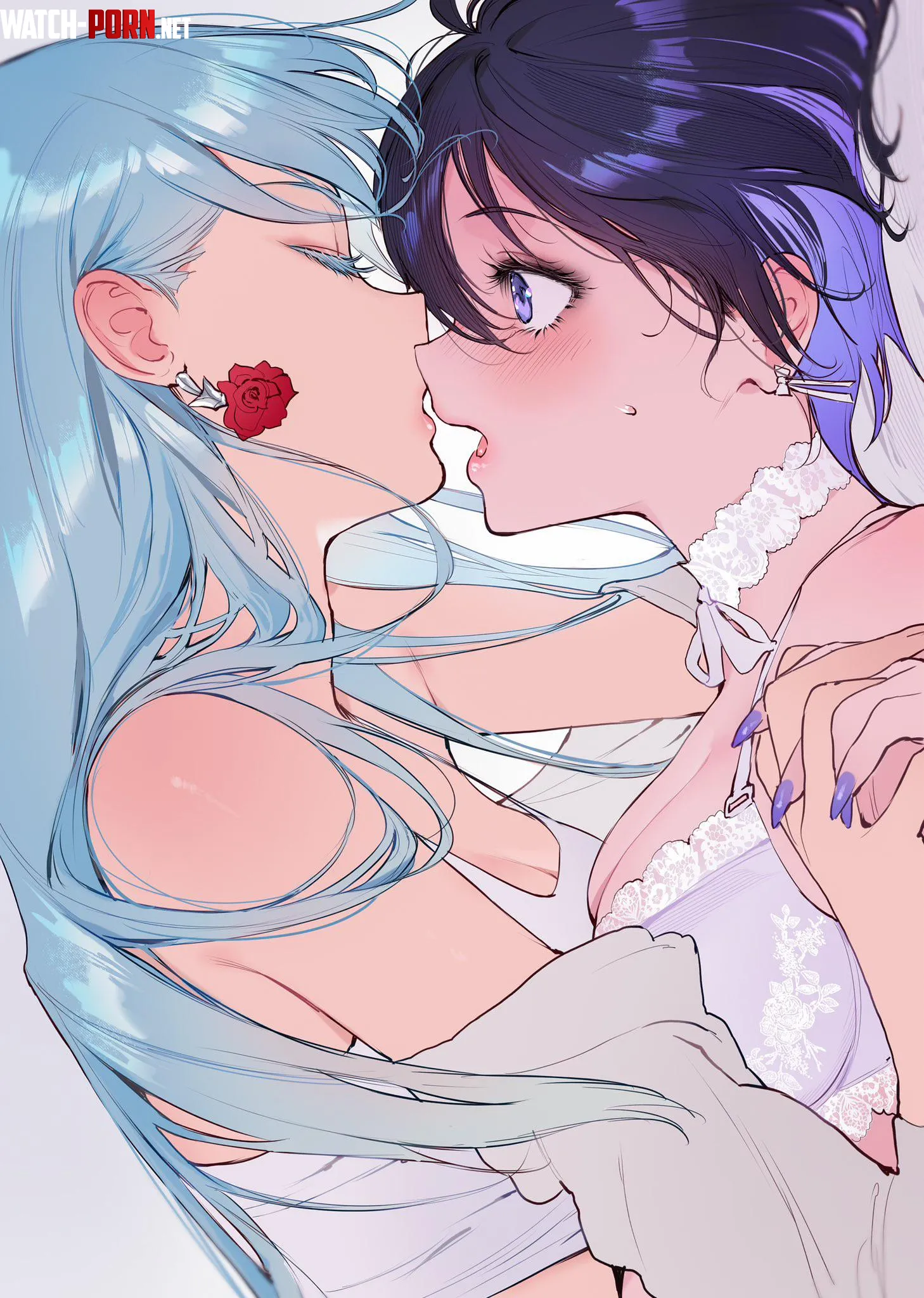 Fujin amp Jun kiss OC by Silent_Steak_9540