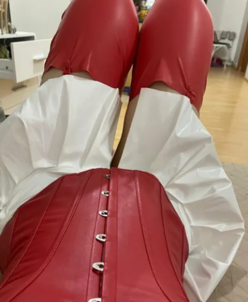 Thumbnail Corset and Stockings Elegance: Sabine_heelsland in LadiesInLeather 