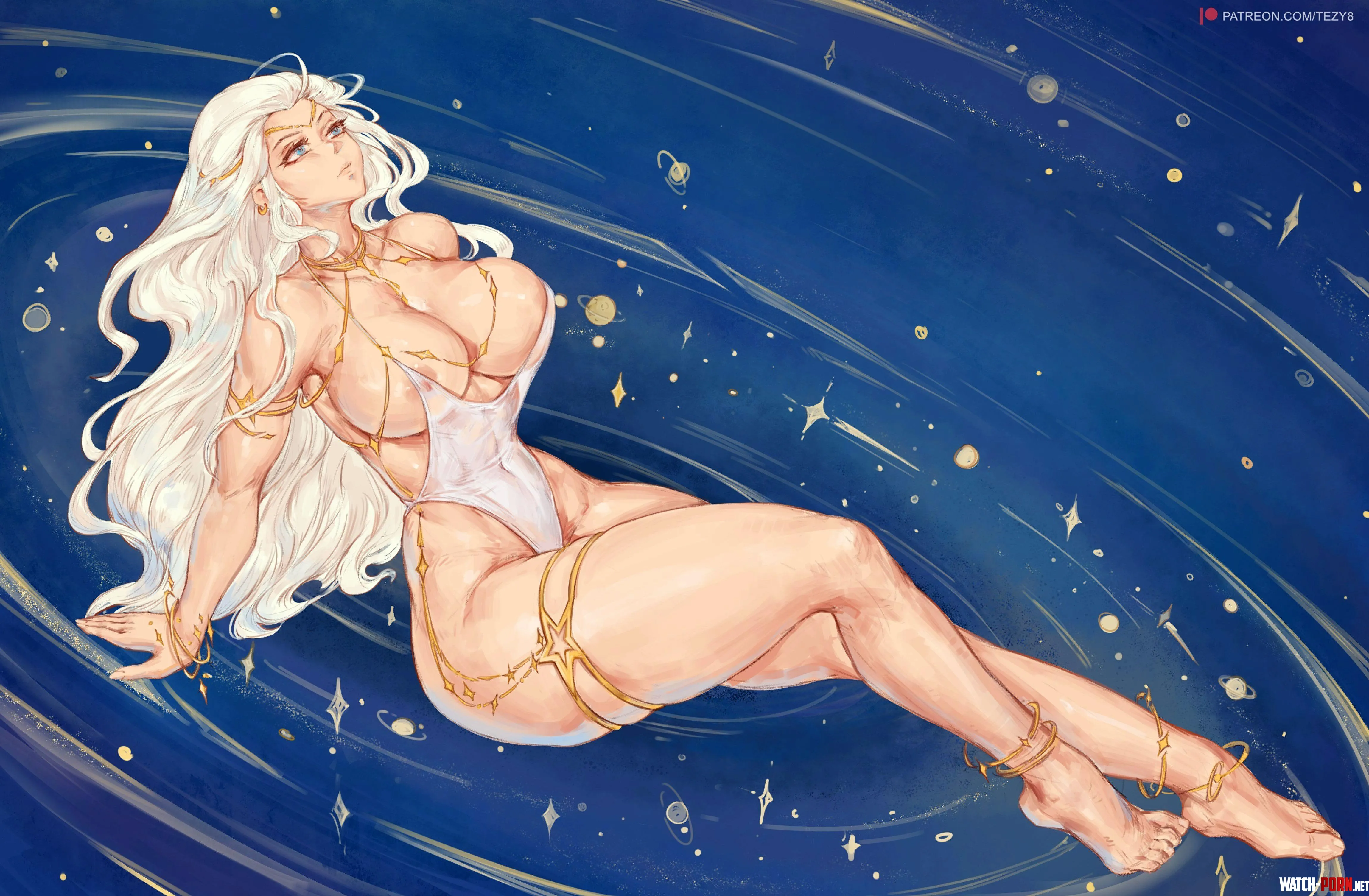 Star Goddess art by me by StarvingArtist2000