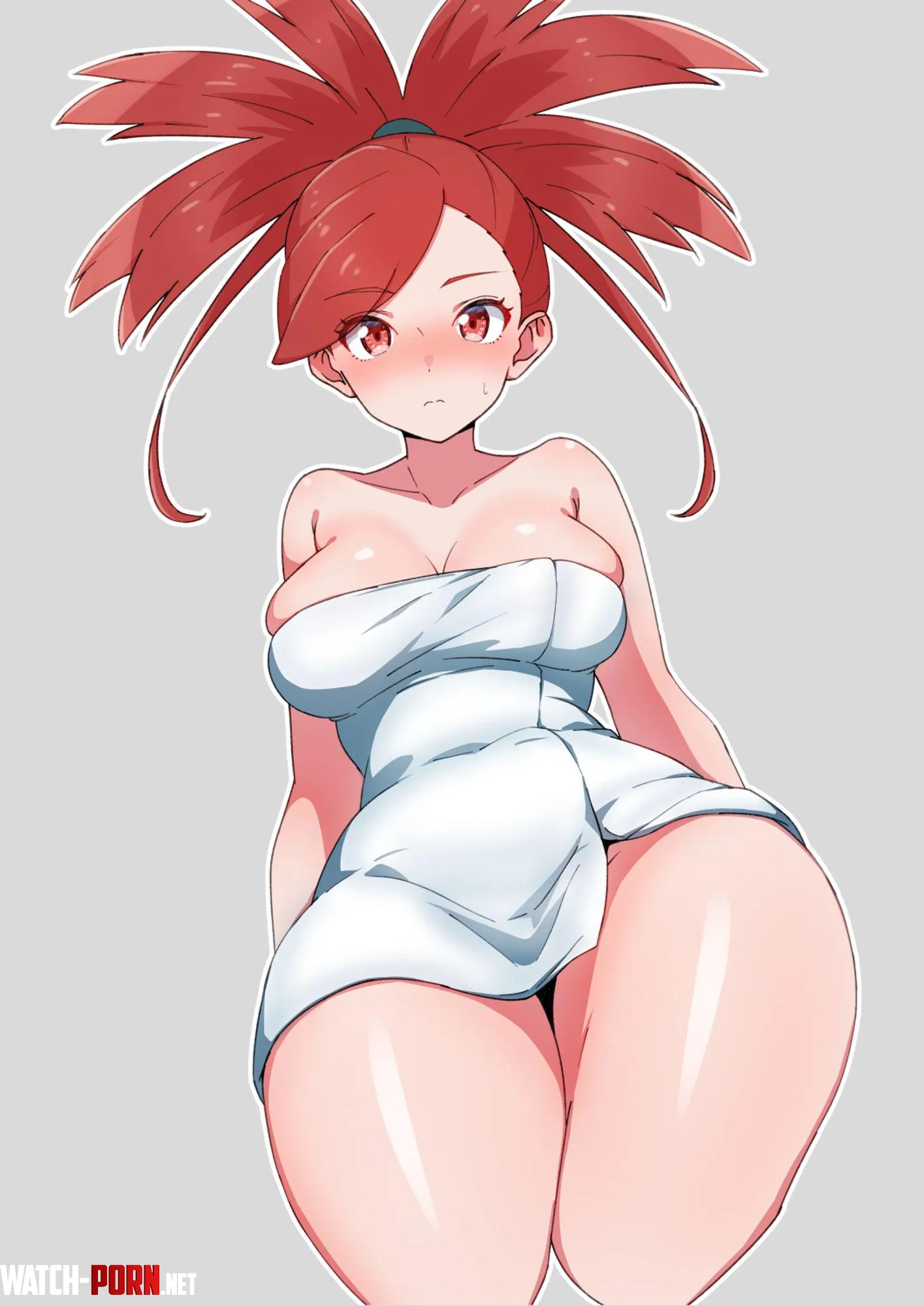 Flannery in a towel by LafterMastr