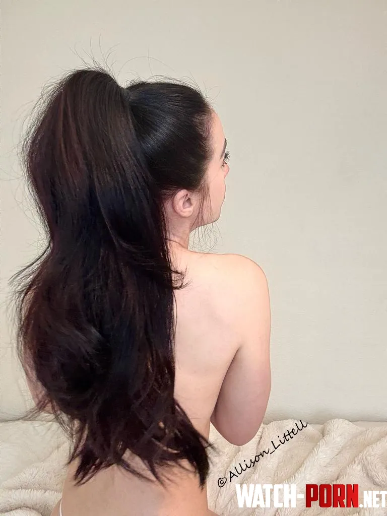 Back view of my fluffy pony by Allison_Littell