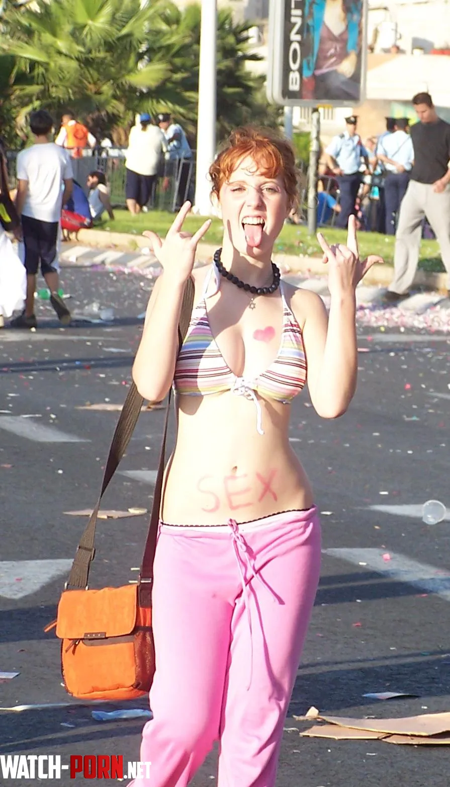 A very nice ginger girl at the Love Parade by carucci