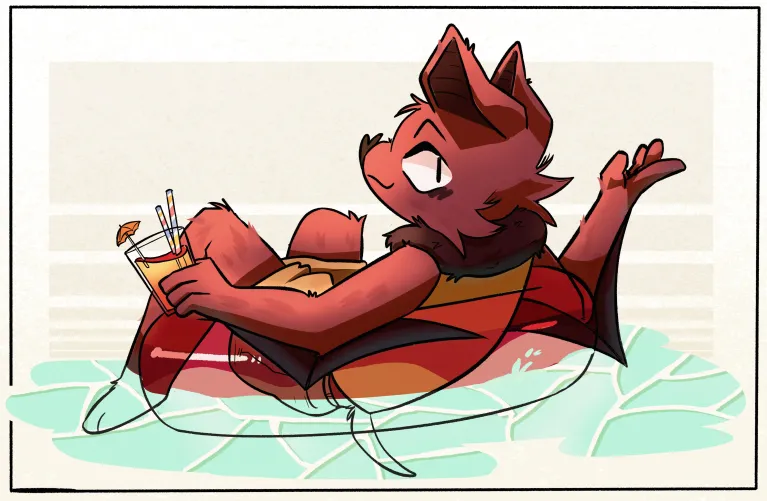 Thumbnail Frolicsome Furry Fun - 'Float Away' by Bleatboi for Enthusiasts