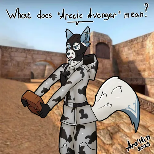 Thumbnail Arctic Humor: Artistry by Ara_Hiss | furry