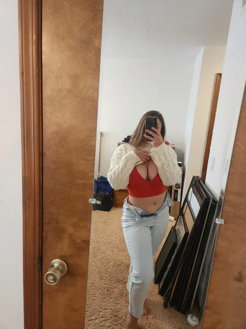 Thumbnail Sweater Revelation: A Peek into Cleavage by _Not_A_Princess_