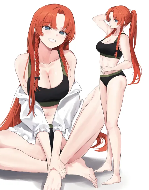 Thumbnail Sporty Elegance: Hong Meiling in Sarukana Touhou | pantsu