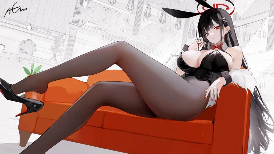 Thumbnail Bunny Rio Blue Archive by CheetahSperm18 in the animebodysuits Category