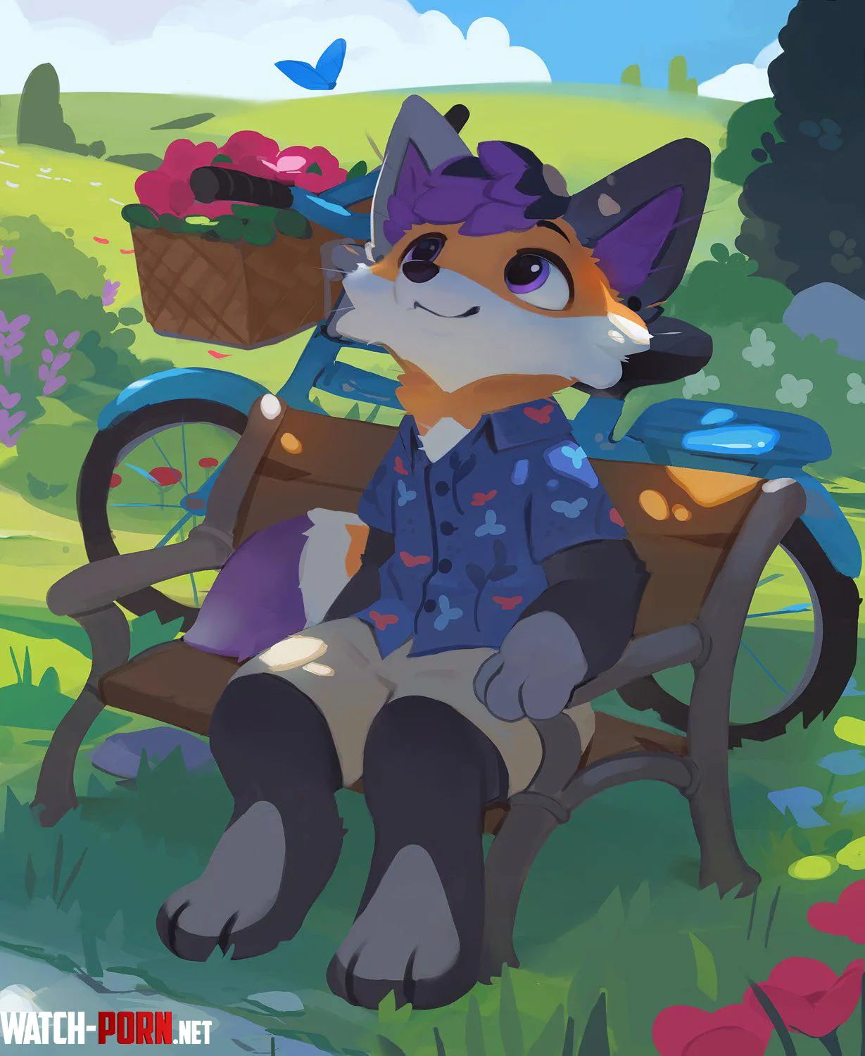 Its so nice here will you sit with me EloDoArt by ScrambleFox
