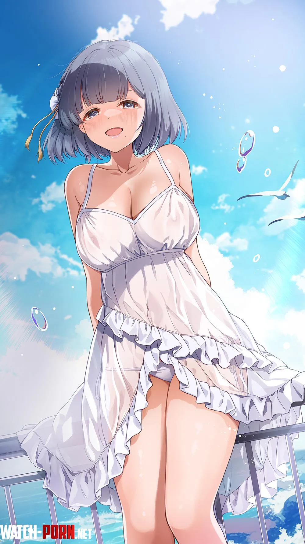 On the balcony Idolmaster by theAprel