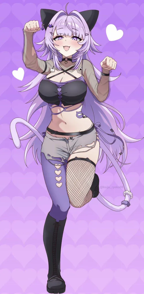 Thumbnail Delving into the Chat with Okayu Hololive by kitten_bb- in the animemidriff Realm - animemidriff