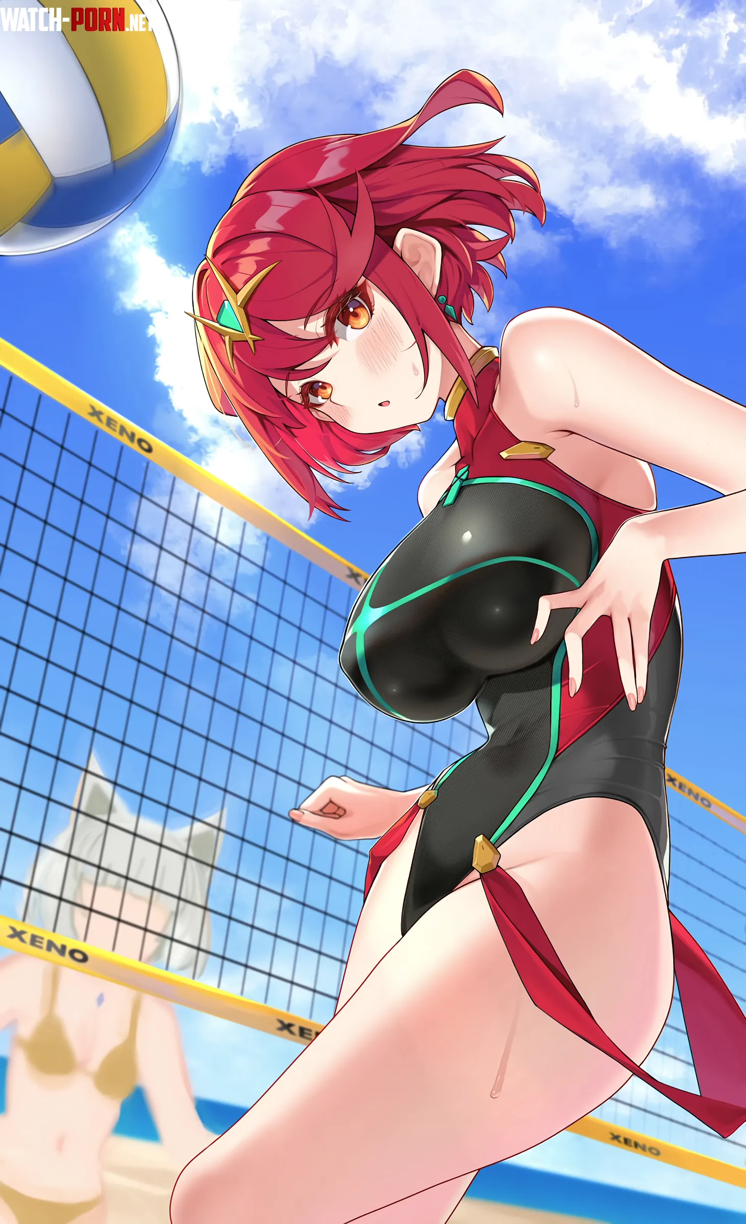 Volleyball Pyra Xenoblade by A_MASSIVE_PERVERT