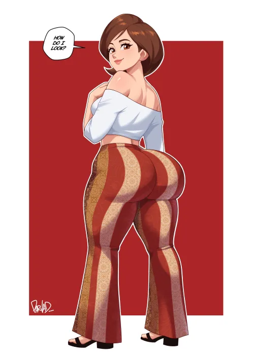 Thumbnail Admiring Flare Pants Helen Parr Parvad by KrazyK1989 | disneyporn