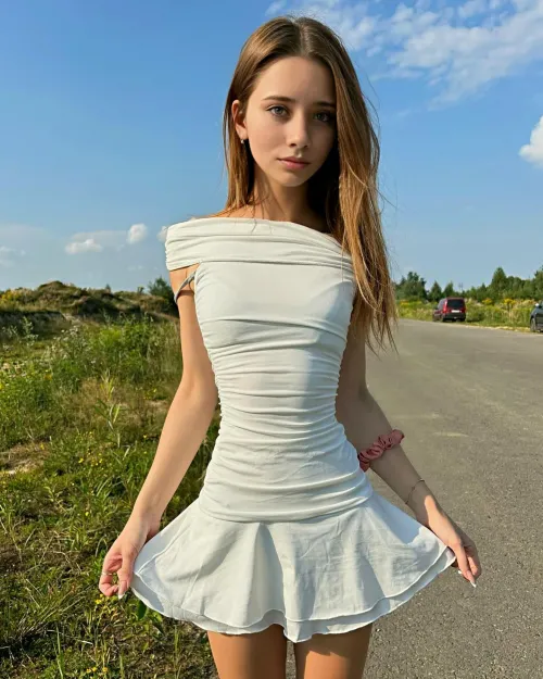 Thumbnail Elegant White Dress Moments by Lalaine-Maximum445 | tightdresses
