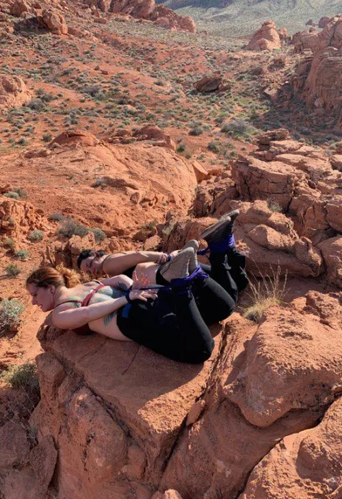 Thumbnail Outdoor Bondage with Fayth on Fire: A DamselsInDistress Tale