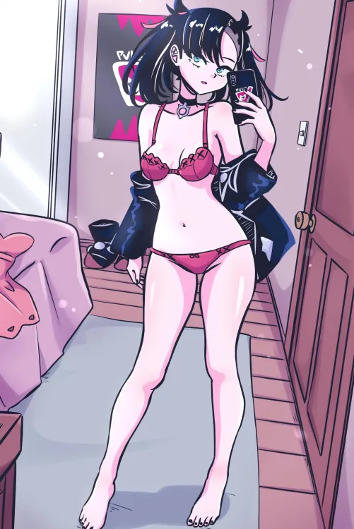 Thumbnail Enjoy Marnie's Bikini Selfie from Pokemon with Herenza's Ecchi Tale