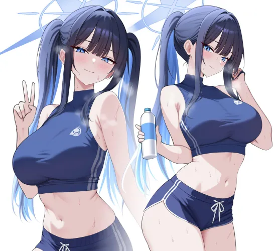 Thumbnail Saori Joumae in Blue Archive's Stylish World | pantsu