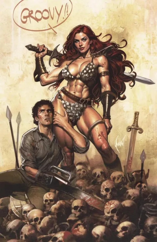 Thumbnail Red Sonja Army of Darkness Homage: A Stunning Illustration | I_Am_Nioh