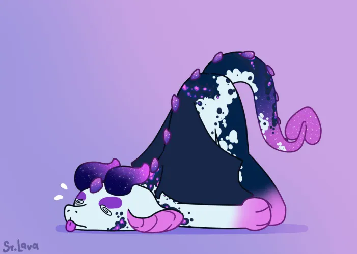 Thumbnail Little Dragn Ych Art by Snnowy7w7 Available for Furry Fans