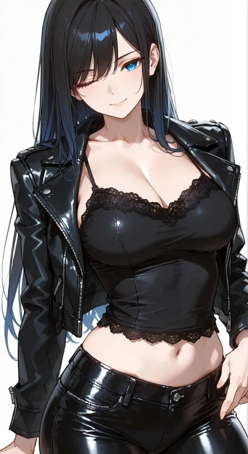 Thumbnail Rocking the Leather Outfit by CheetahSperm18 | animemidriff
