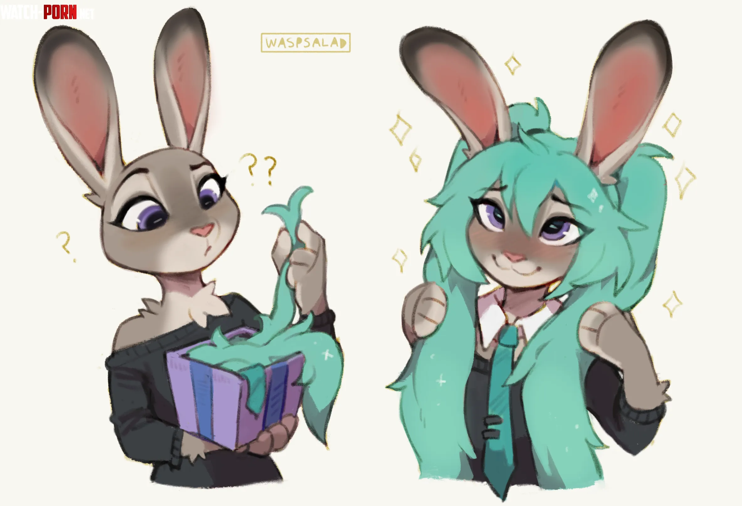 I just had to see Judy with a head full of hair by waspsalad