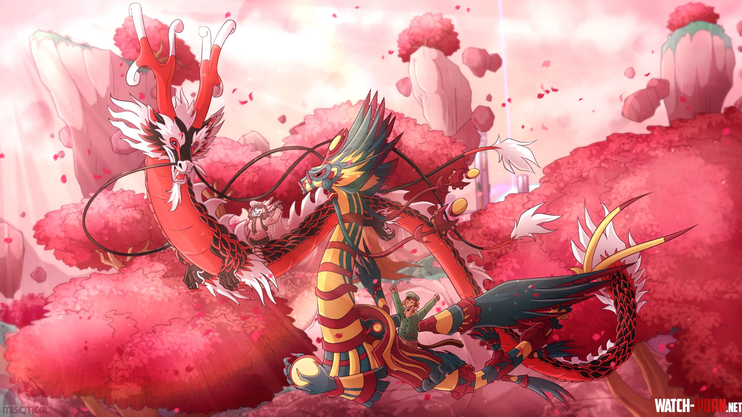 Dragon Adventures CommissionArt by me by misqtical