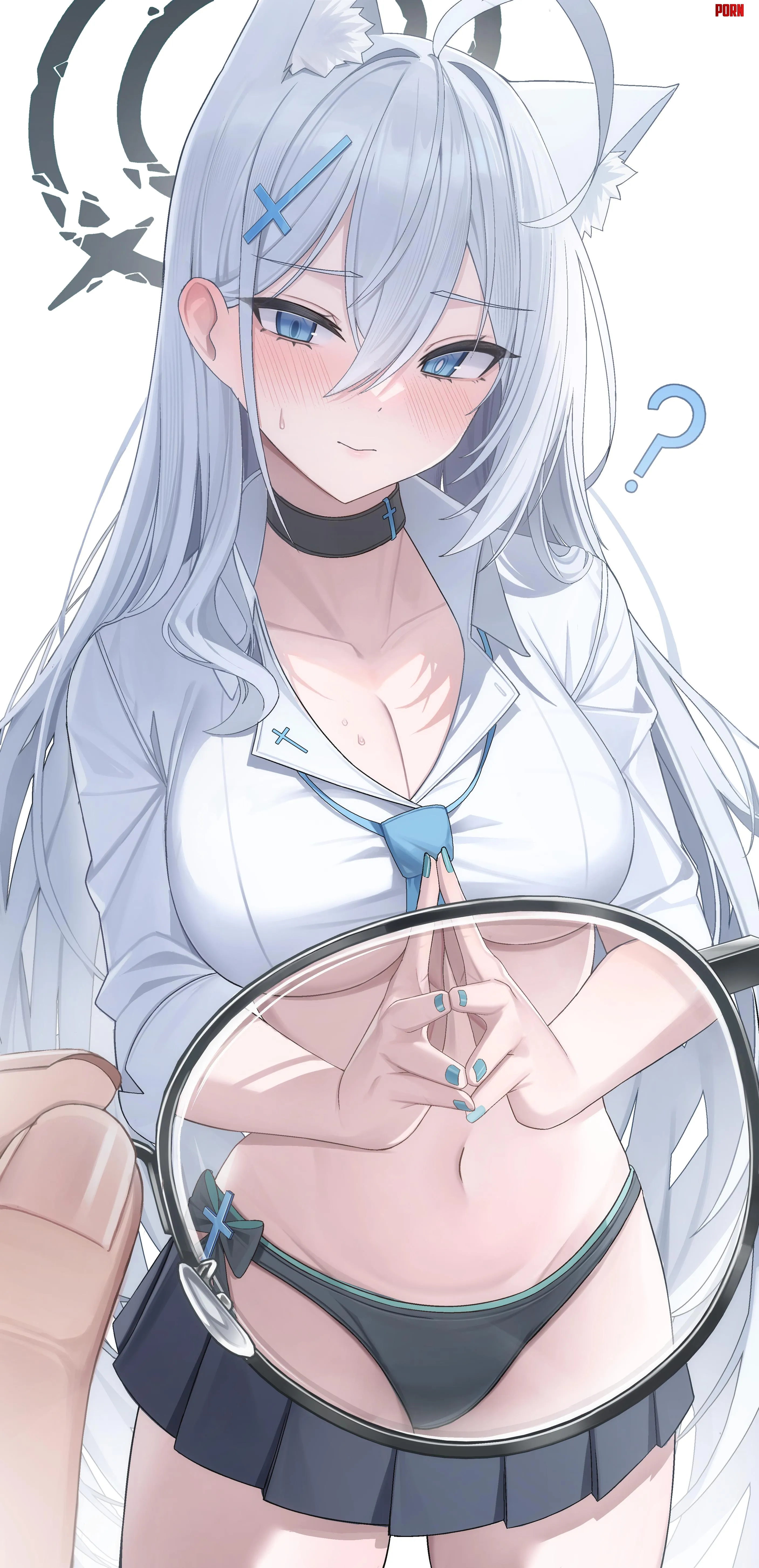 SeeThrough Shiroko Terror Blue Archive by pinkynoseddd