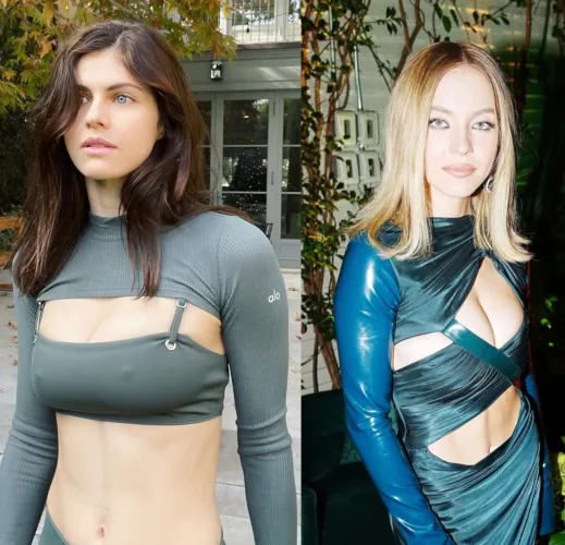 Thumbnail Alexandra Daddario & Sydney Sweeney: Celeb Duo Glamour