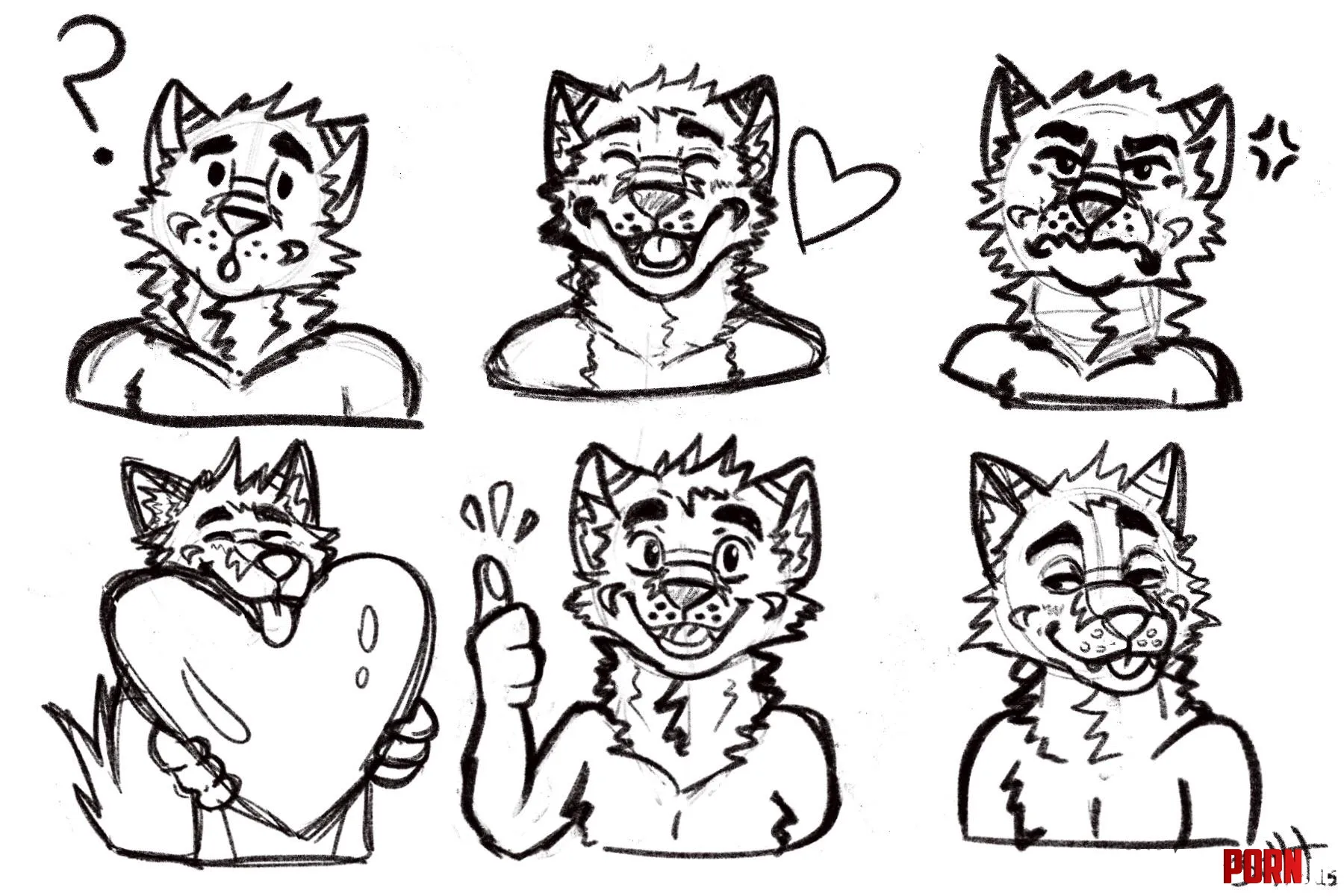 Making some stickers of myself D by BulletDraws