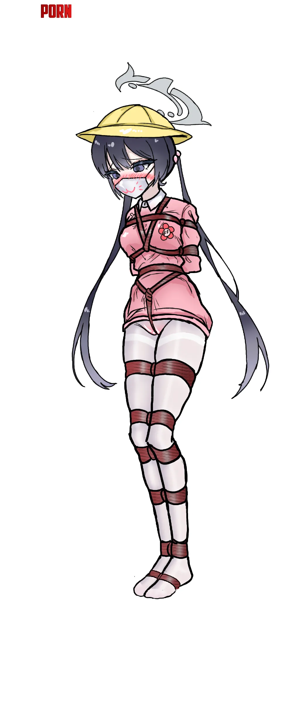 With the final knot pulled tight she stands motionless ready to be taken home fake outfit by Naruka0318