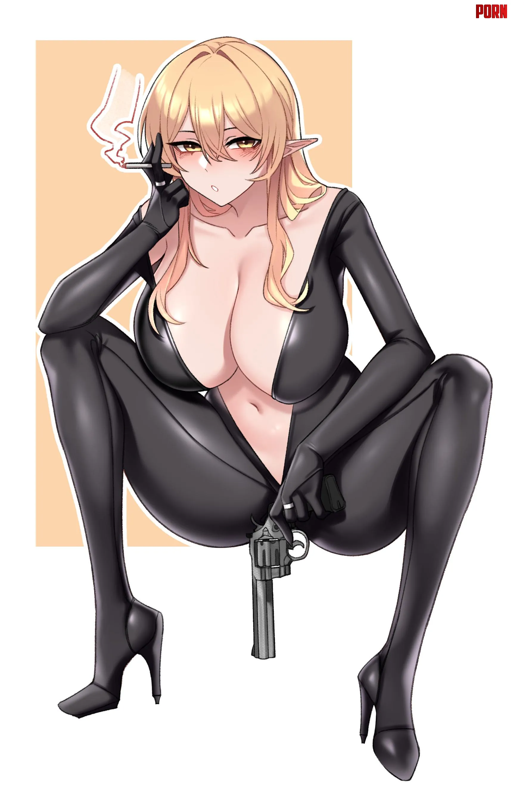 Mercenary Elf by CheetahSperm18