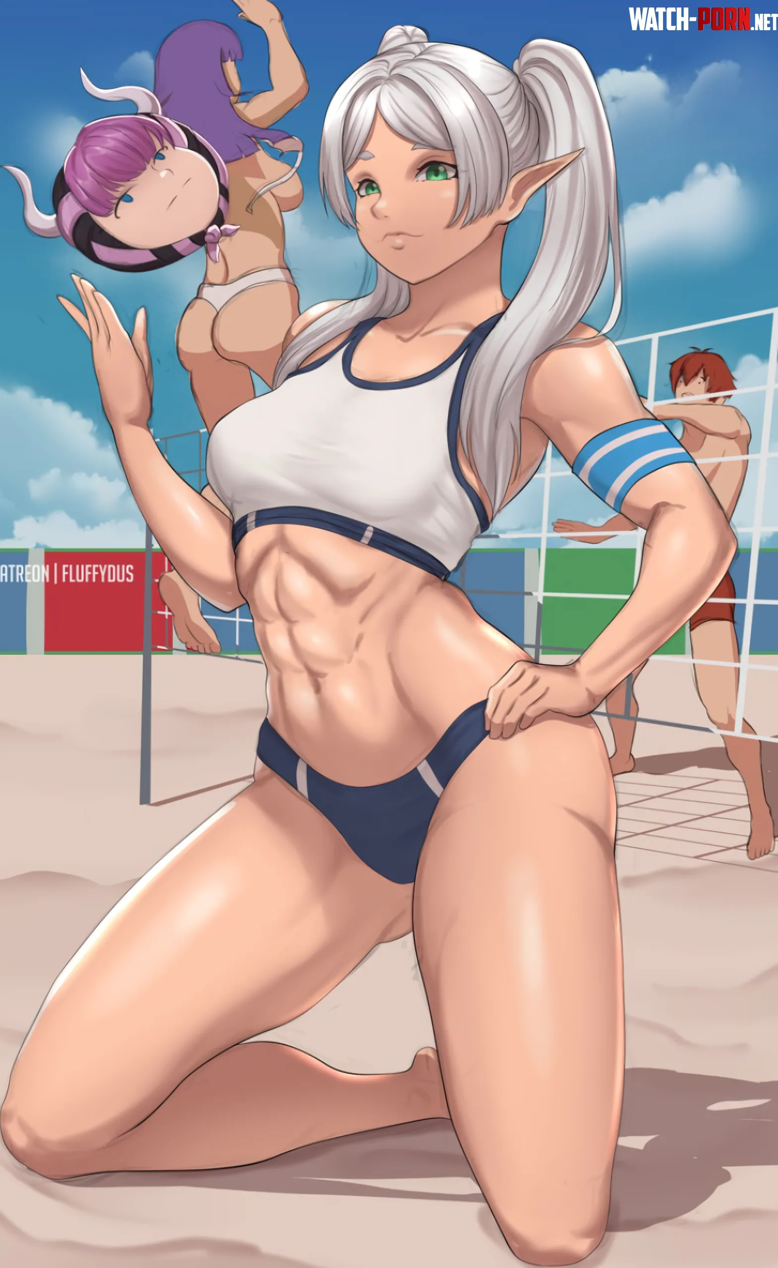 Volleyball Time but Frieren brought her own by A_MASSIVE_PERVERT