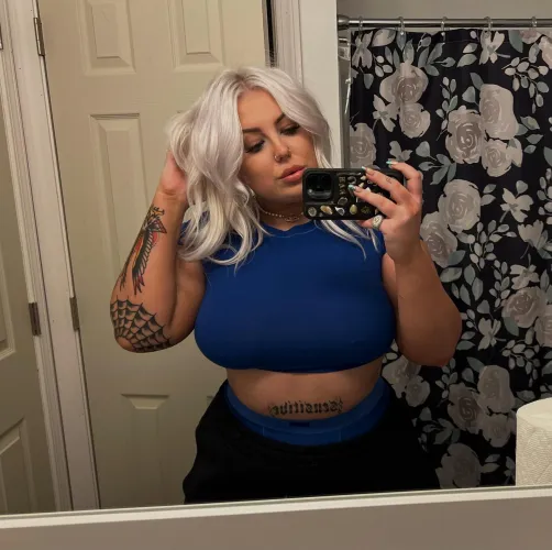 Thumbnail Blonde in Blue: A Stunning Sight in 2busty2hide by imaginary_questionn
