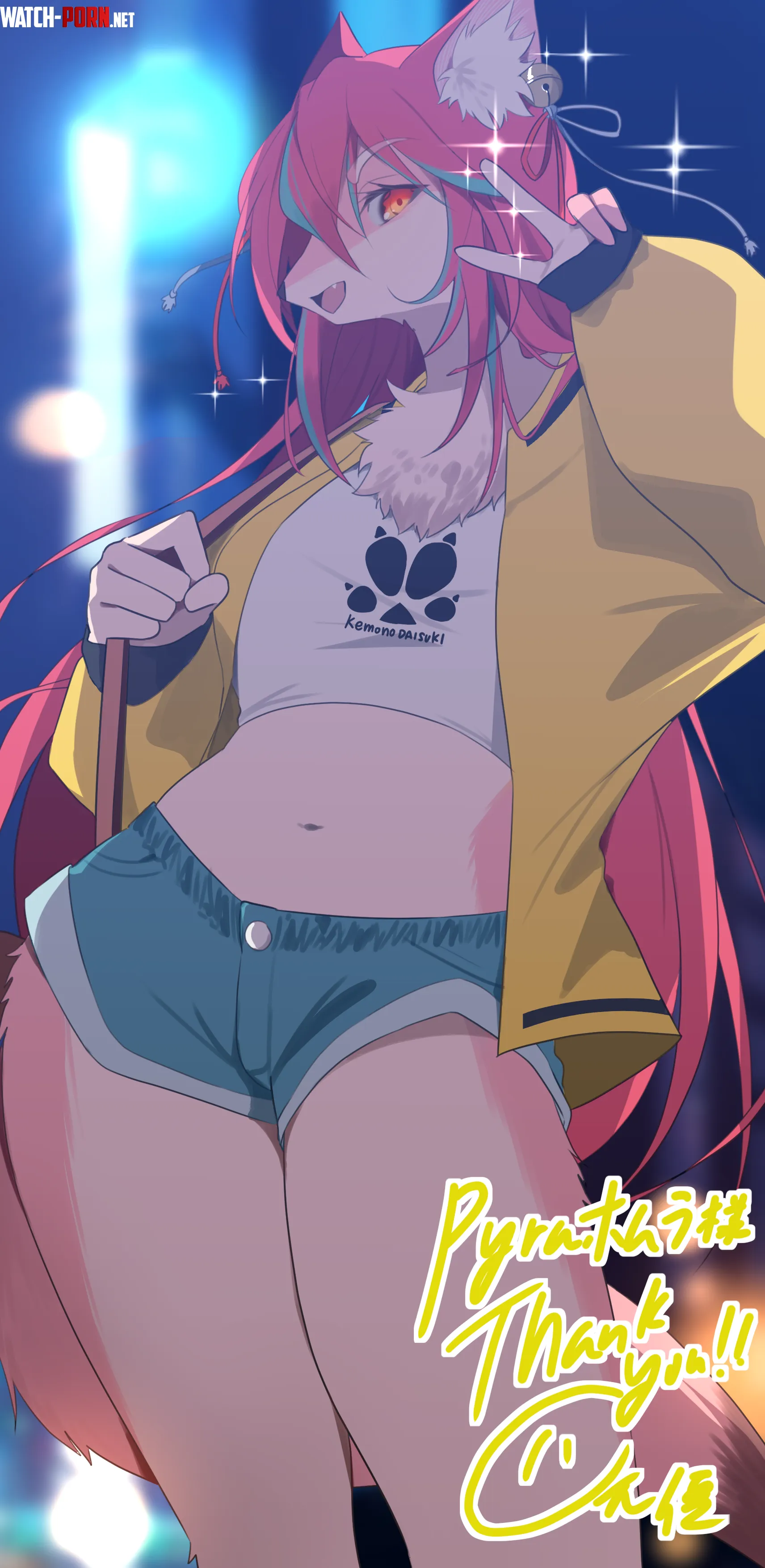 Just received a new illustration of my Kouenchan Kemono Daisuki  Illustration by yotsumoto92  by RevaniteAnime