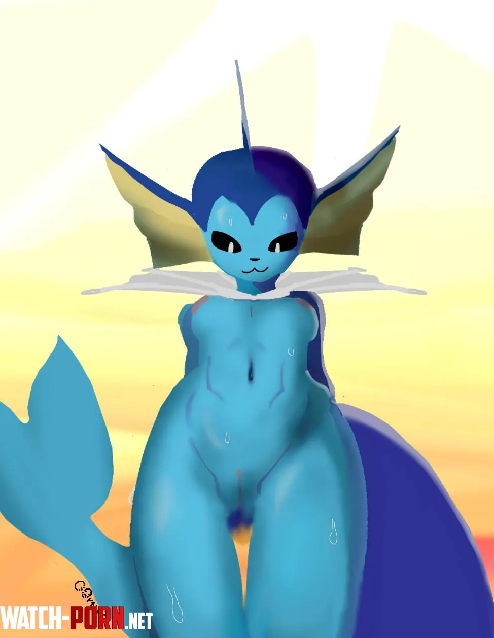 Sunny day vaporeon by me by GOrtros